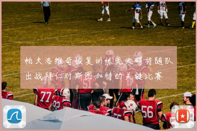 帕夫洛维奇恢复训练无大碍将随队出战拜仁对斯图加特的关键比赛